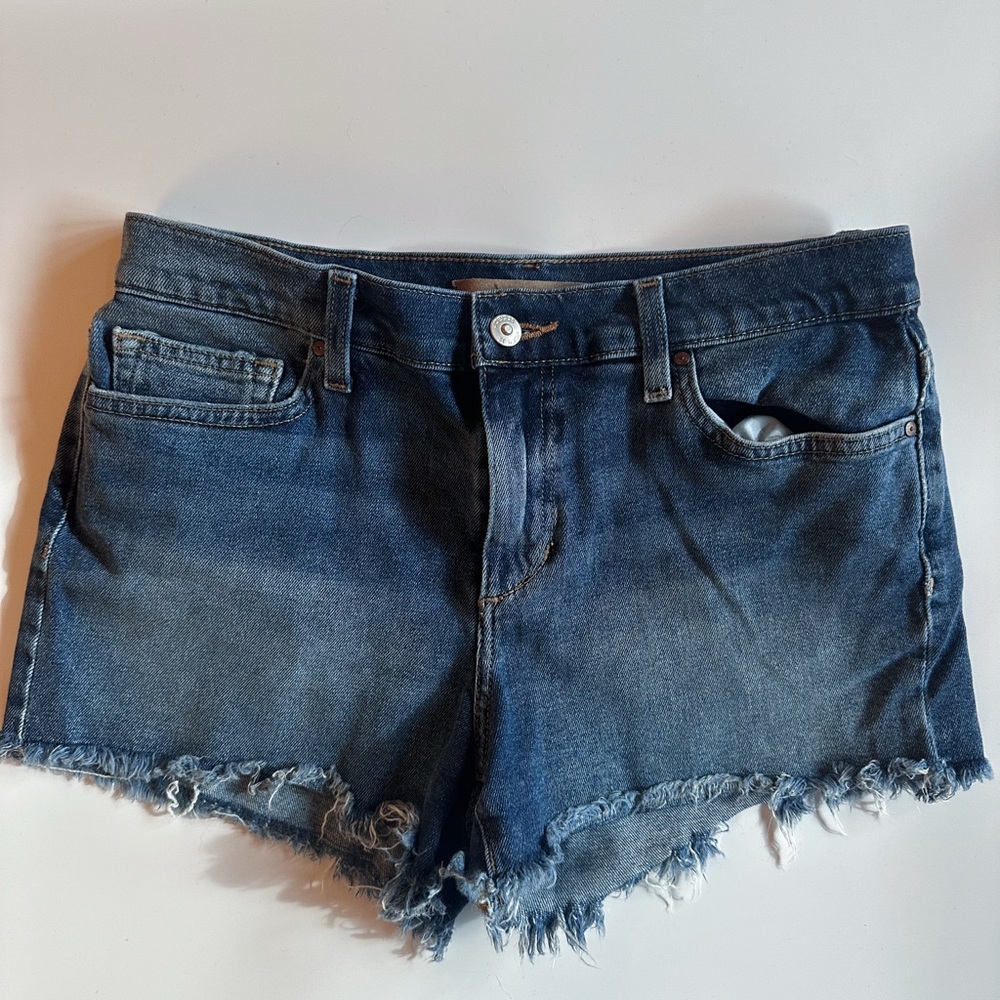 Joe's Jeans Blue Jean Shorts with Frayed Hem